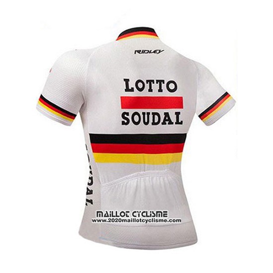2018 Maillot Ciclismo Lotto Soudal Champion Allemagne Manches Courtes et Cuissard